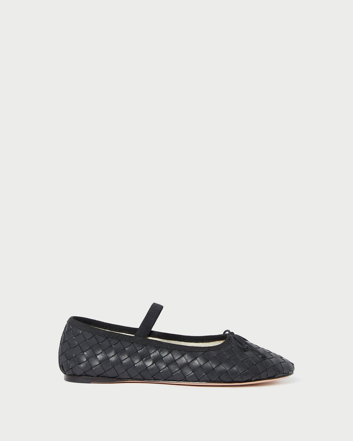 Loeffler Randall Popular | Leonie Black Woven Ballet Flat