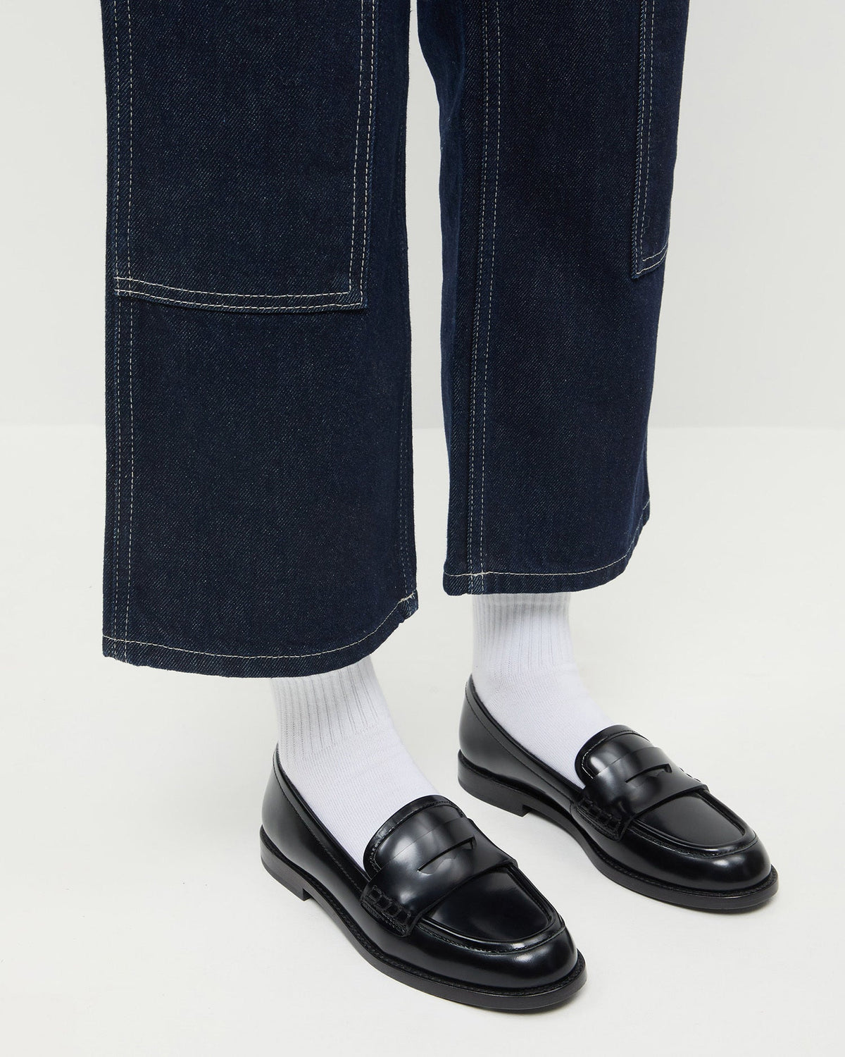 Loeffler Randall Hot Sale | Rachel Black Leather Loafer