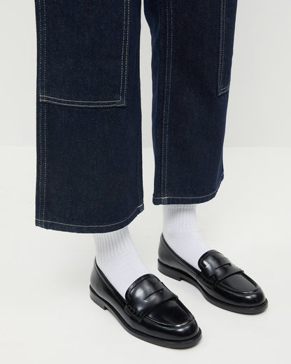 Loeffler Randall Hot Sale | Rachel Black Leather Loafer