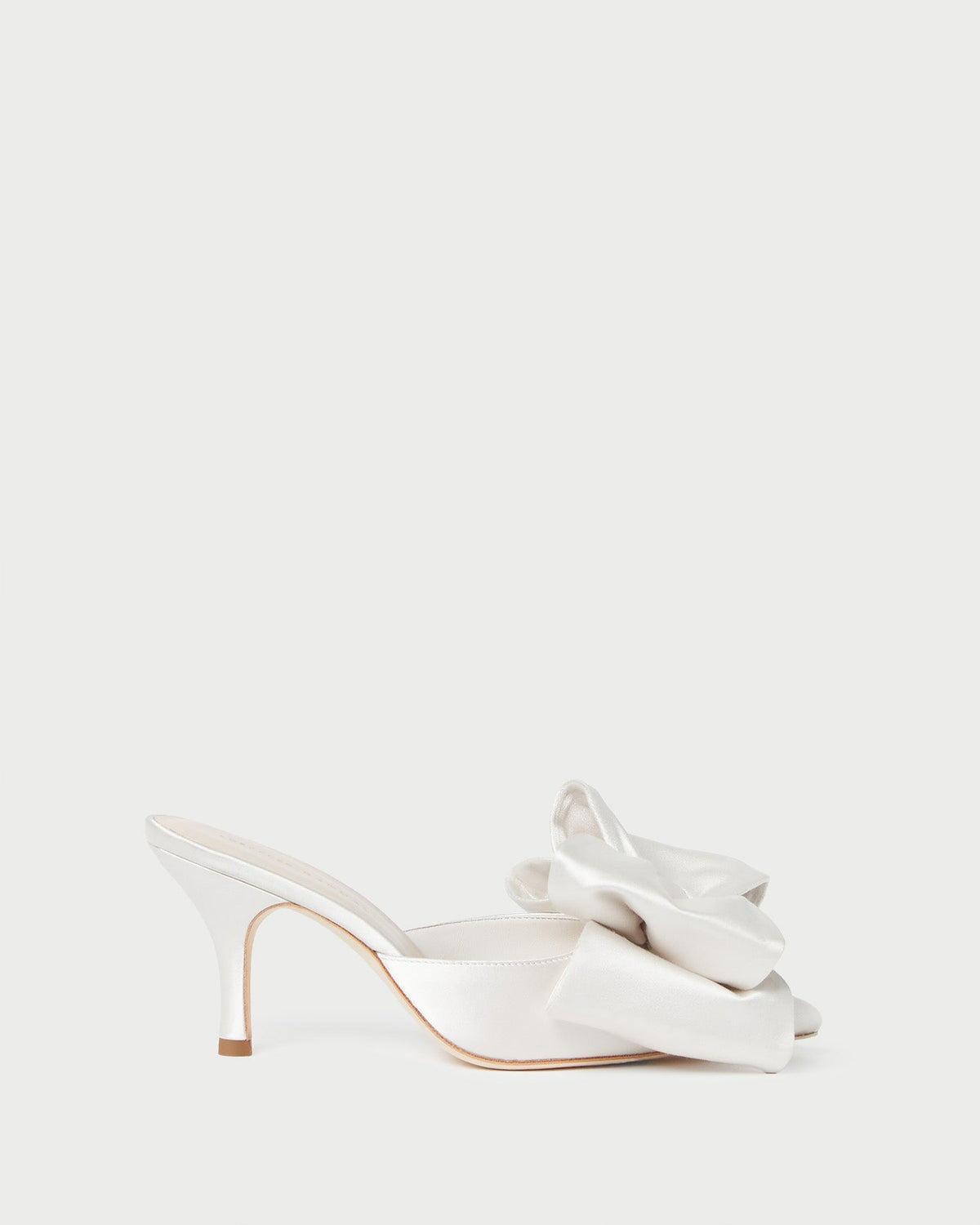Loeffler Randall Premium | Margot Cream Satin Bow Mule