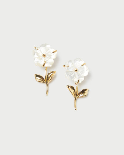 Loeffler Randall Customer Favorite | Mai Gold/Pearl Flower Earrings