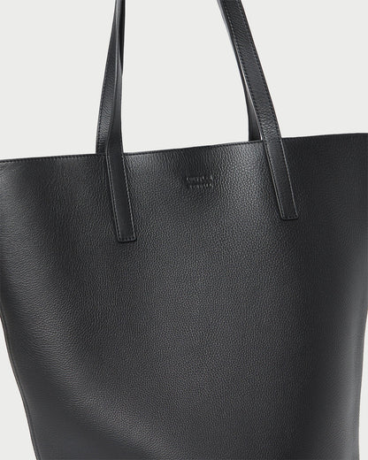 Loeffler Randall Premium | Walker Black Pebbled Leather Tote