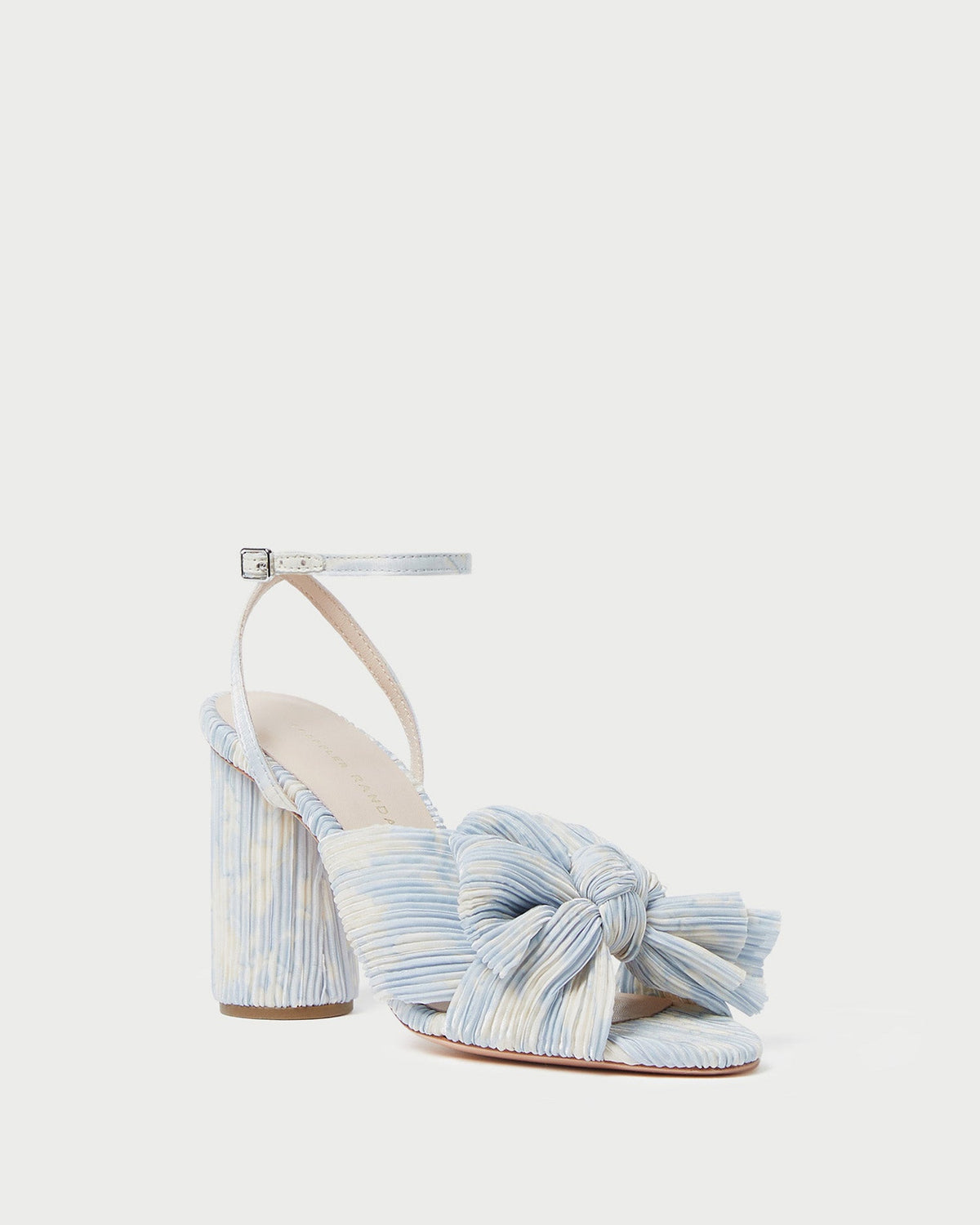 Loeffler Randall Discount | Camellia Blue Floral Bow Heel