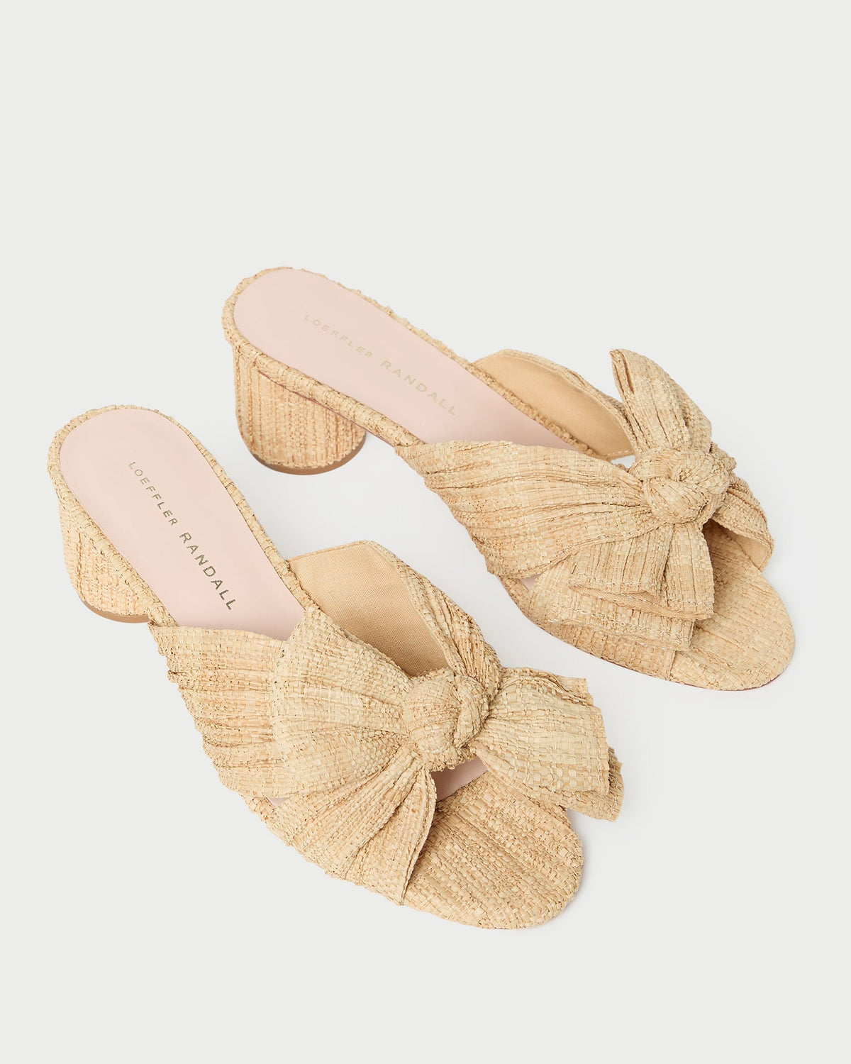 Loeffler Randall Recommended | Emilia Natural Pleated Bow Heel