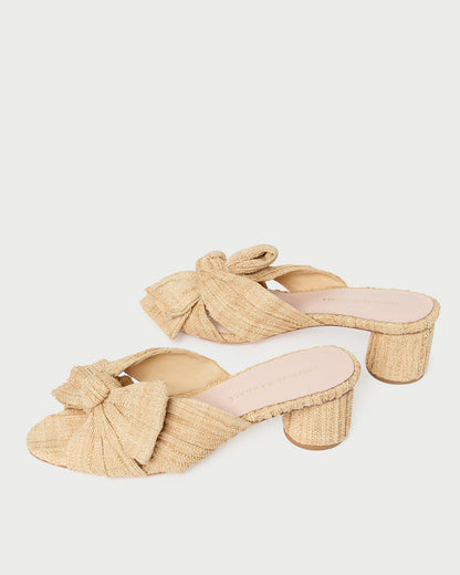 Loeffler Randall Recommended | Emilia Natural Pleated Bow Heel