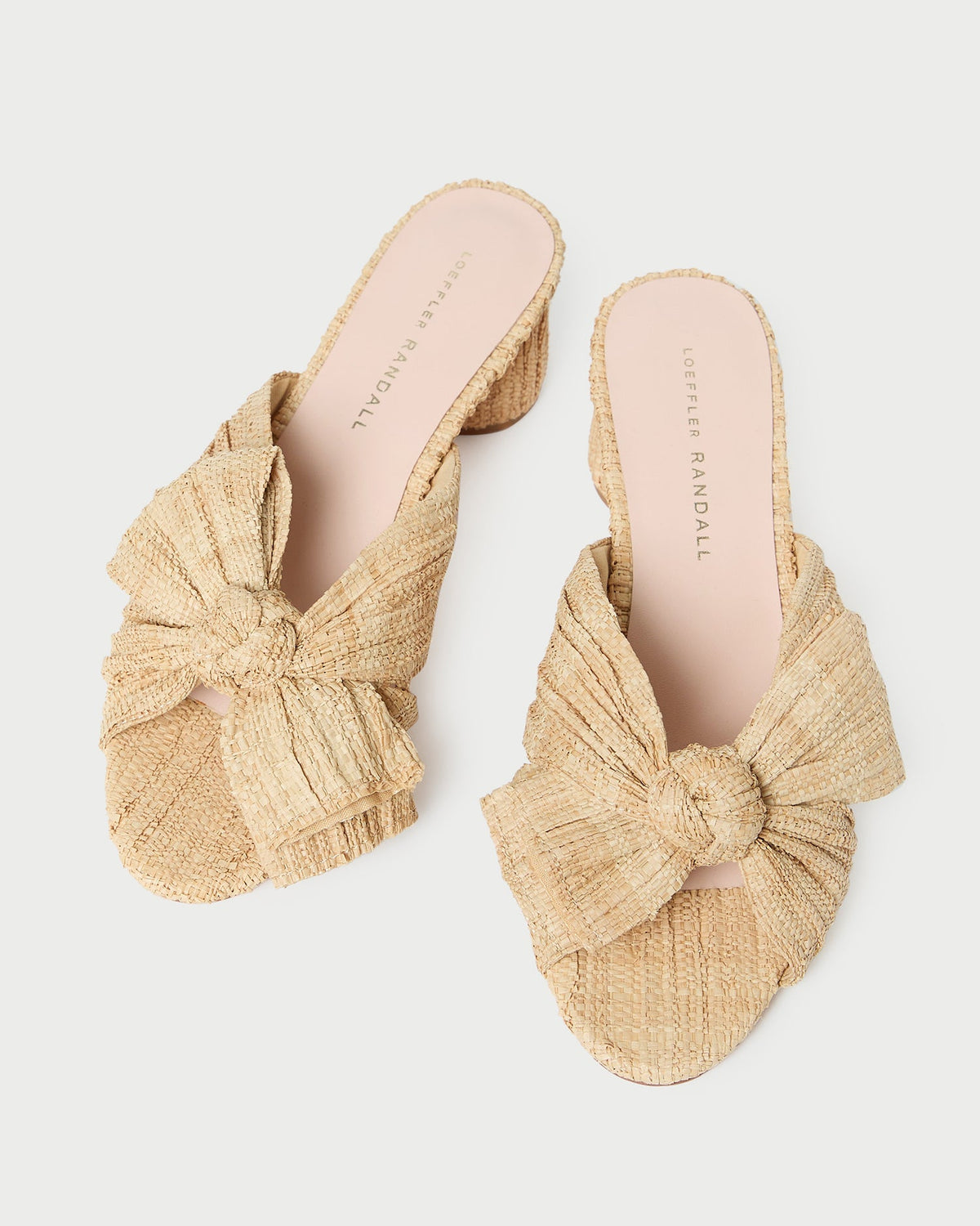 Loeffler Randall Recommended | Emilia Natural Pleated Bow Heel