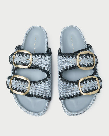 Loeffler Randall Deals | Theo Blue Two-Band Sandal