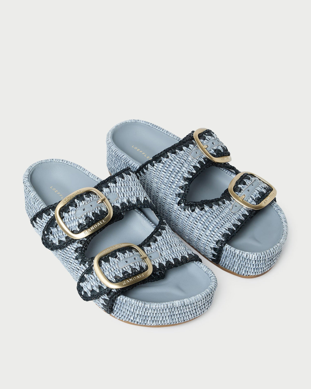 Loeffler Randall Deals | Theo Blue Two-Band Sandal