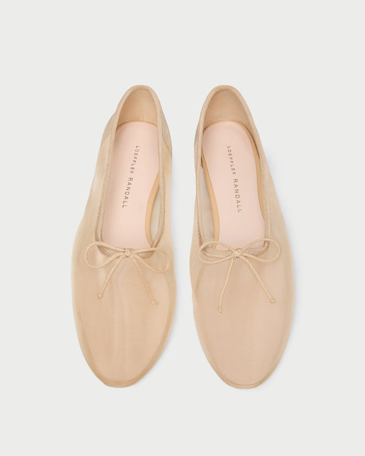 Loeffler Randall Best Seller | Landon Caramel Mesh Ballet Flat