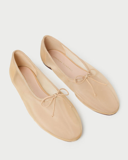 Loeffler Randall Best Seller | Landon Caramel Mesh Ballet Flat