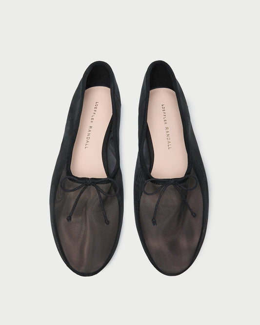 Loeffler Randall Classic | Landon Black Mesh Ballet Flat