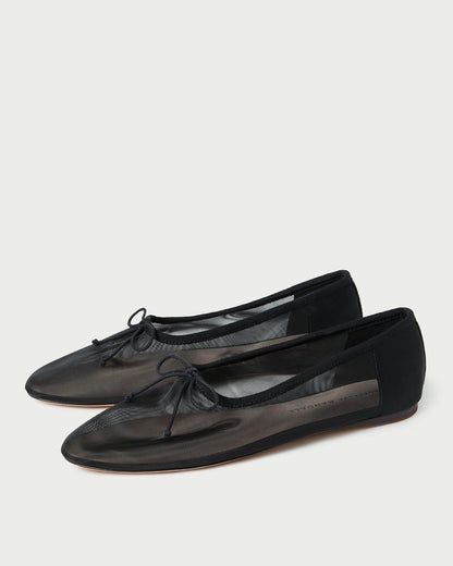 Loeffler Randall Classic | Landon Black Mesh Ballet Flat