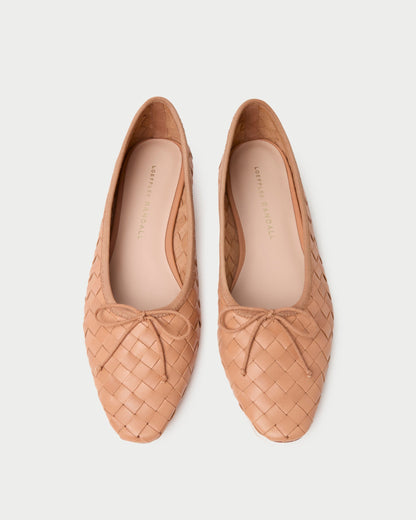 Loeffler Randall Signature | Landry Honey Woven Ballet Flat