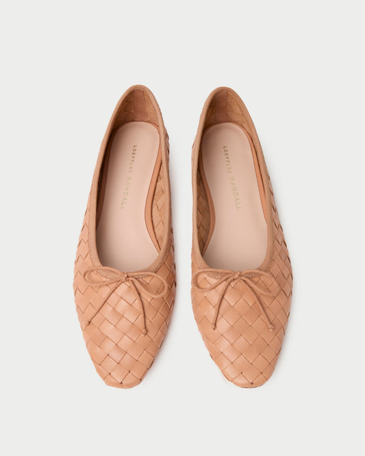 Loeffler Randall Signature | Landry Honey Woven Ballet Flat