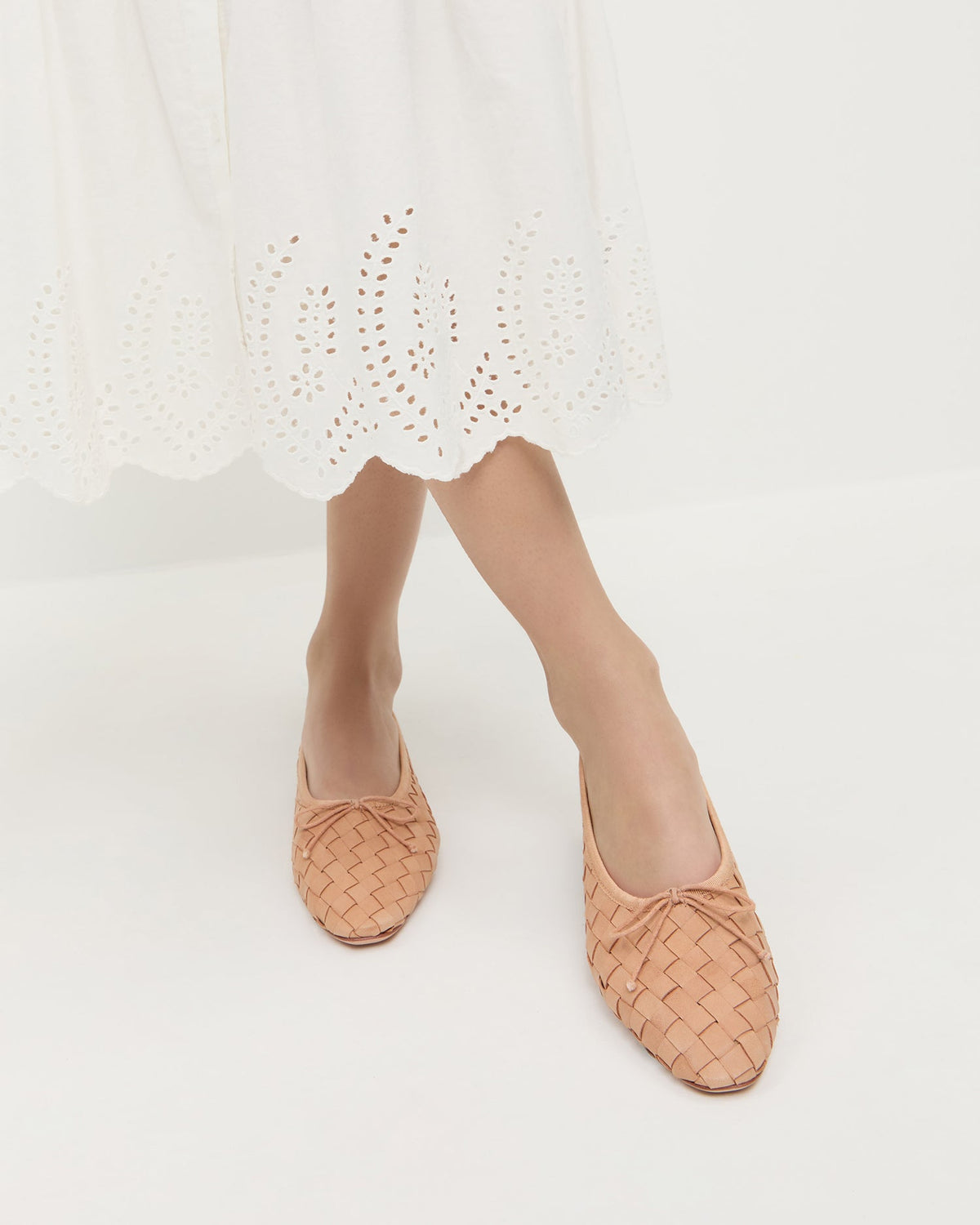 Loeffler Randall Signature | Landry Honey Woven Ballet Flat
