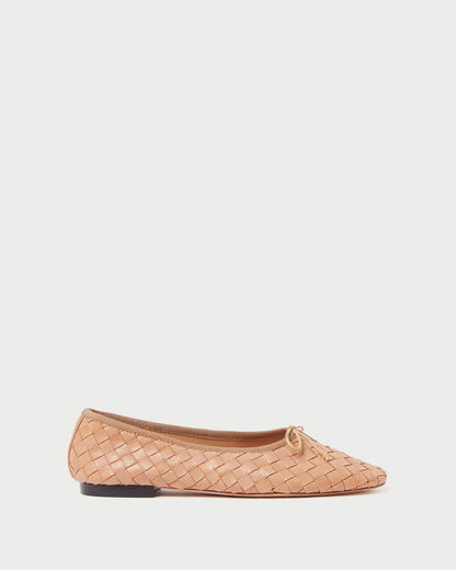 Loeffler Randall Signature | Landry Honey Woven Ballet Flat