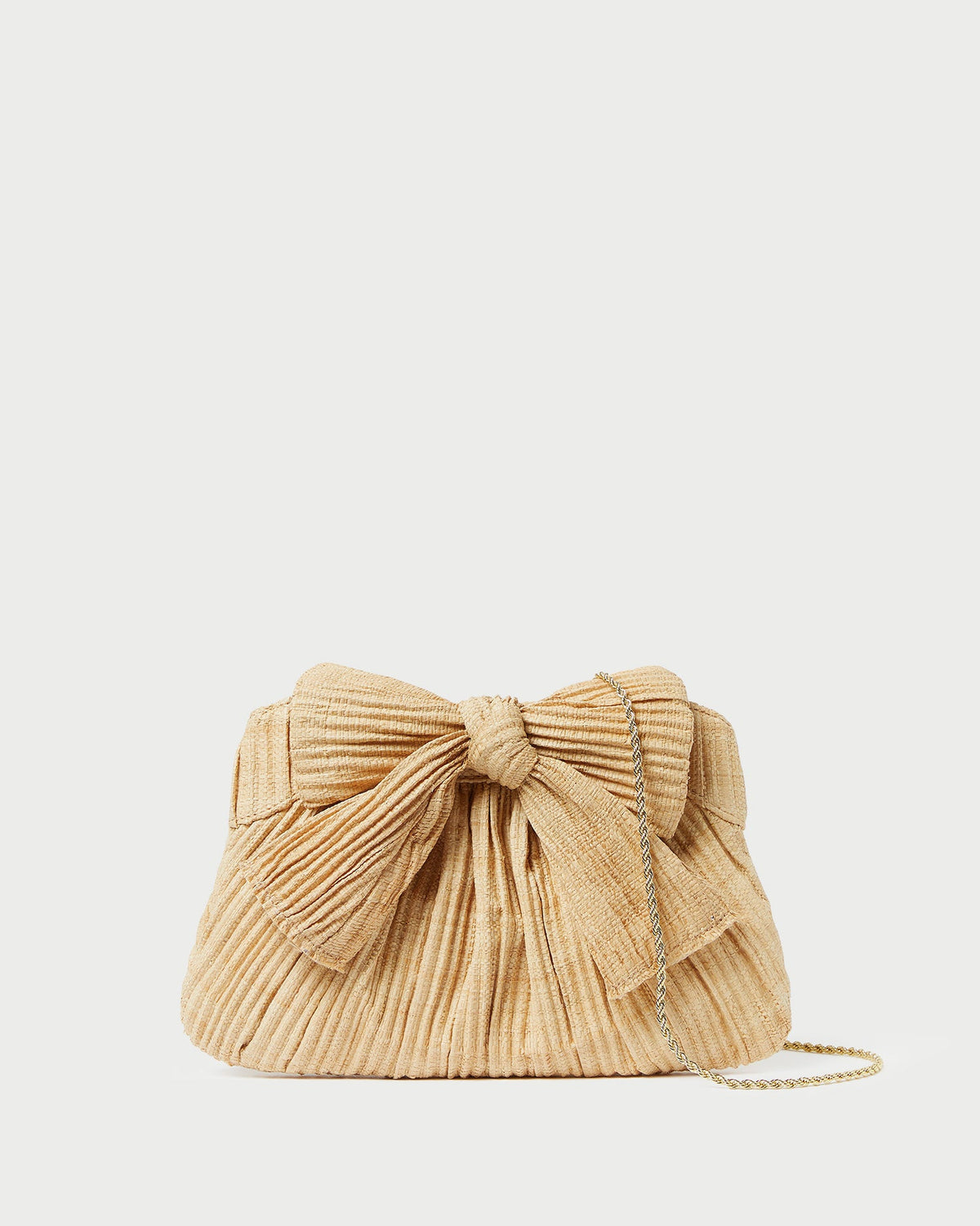 Loeffler Randall Customer Favorite | Rayne Natural Bow Clutch