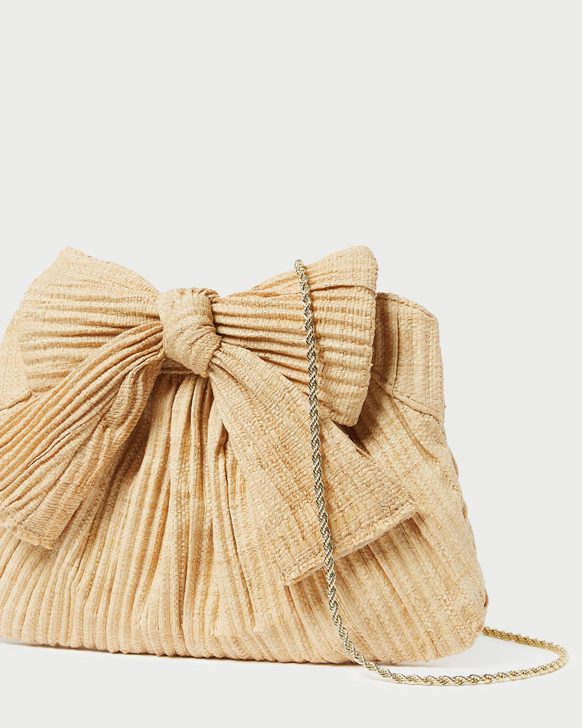 Loeffler Randall Customer Favorite | Rayne Natural Bow Clutch