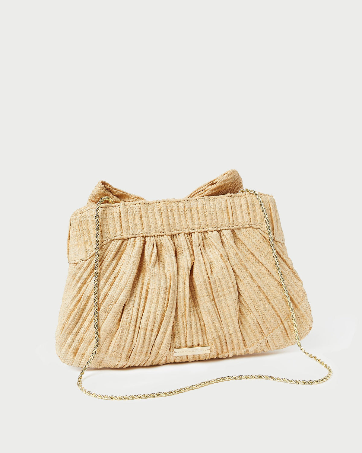 Loeffler Randall Customer Favorite | Rayne Natural Bow Clutch