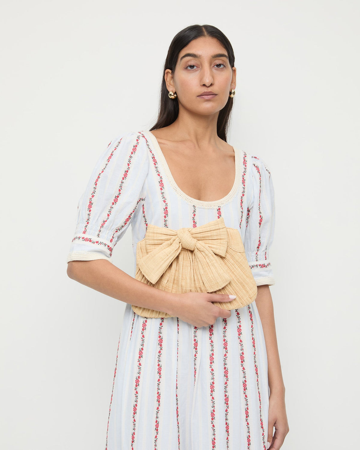 Loeffler Randall Customer Favorite | Rayne Natural Bow Clutch