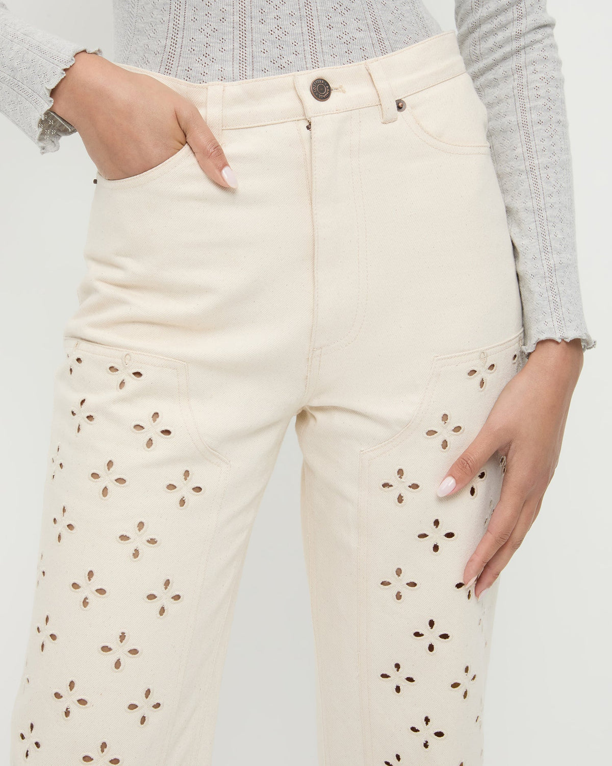 Loeffler Randall Customer Favorite | Demi Embroidered Pant