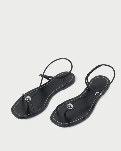Loeffler Randall Best Seller | Lara Black Leather Sandal