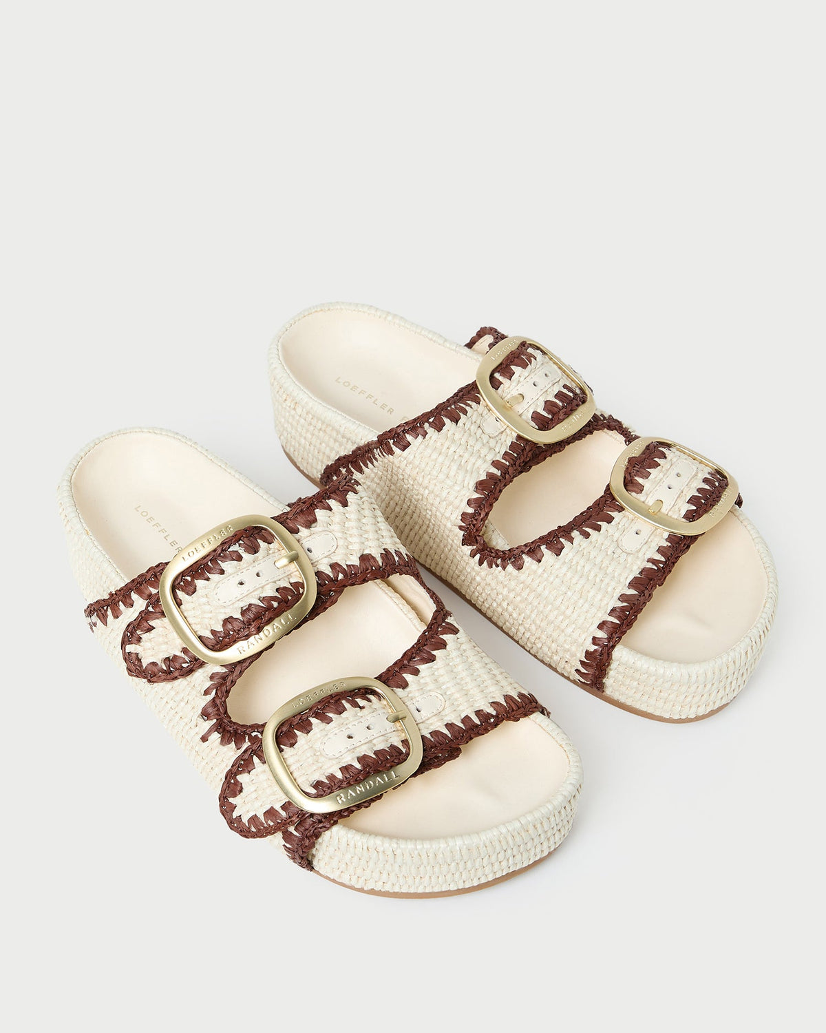 Loeffler Randall Everyday | Theo Cream Two-Band Sandal