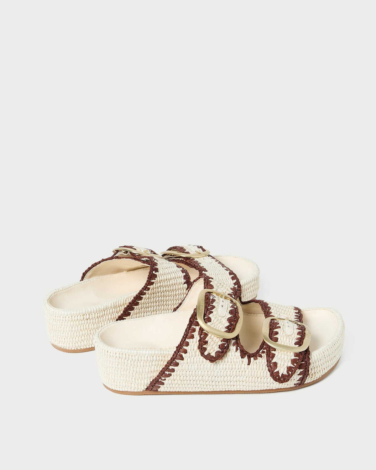 Loeffler Randall Everyday | Theo Cream Two-Band Sandal