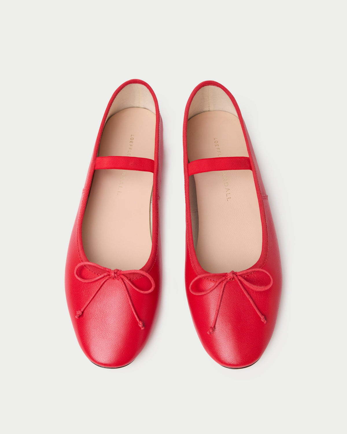 Loeffler Randall Latest | Leonie Red Leather Ballet Flat