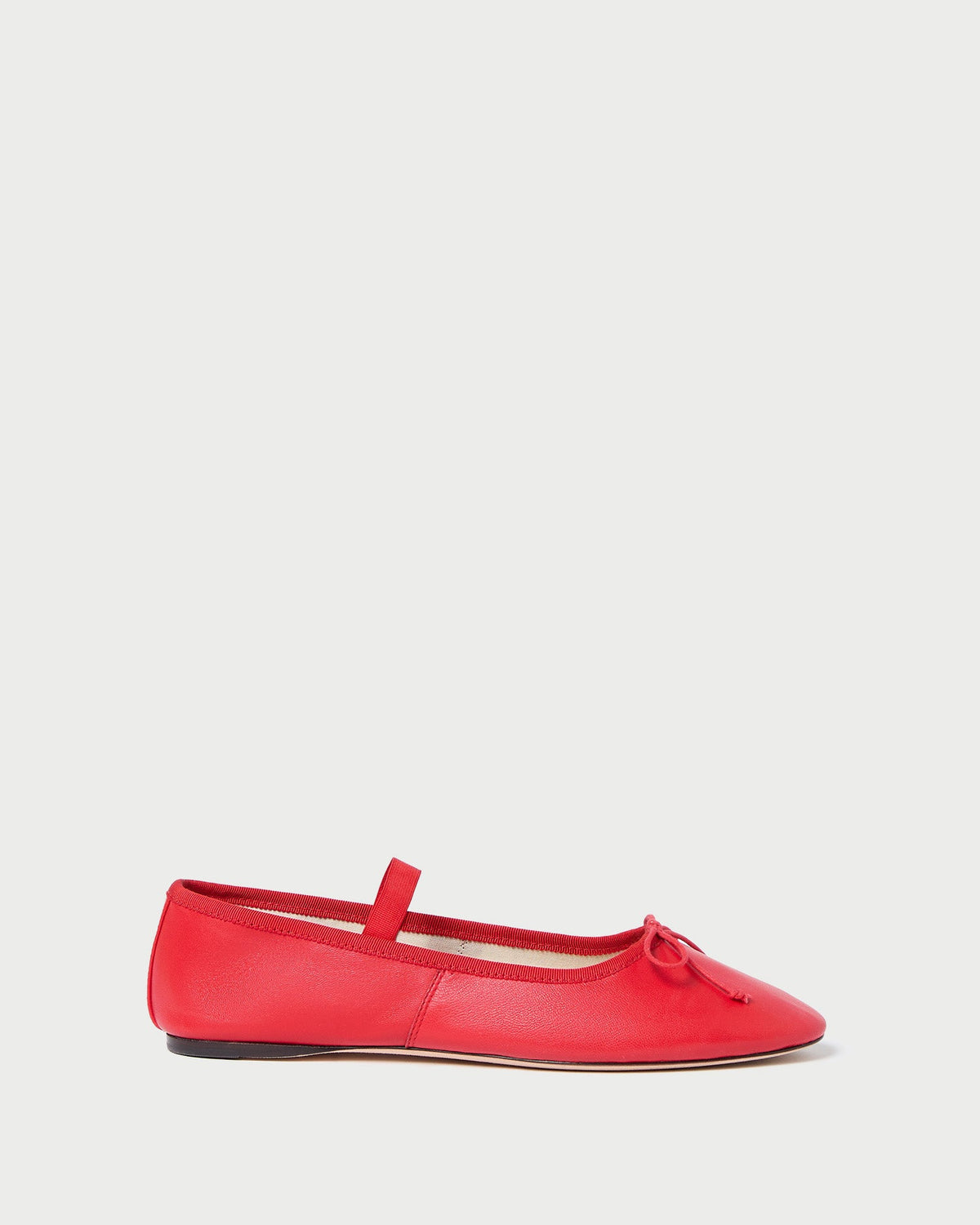 Loeffler Randall Latest | Leonie Red Leather Ballet Flat
