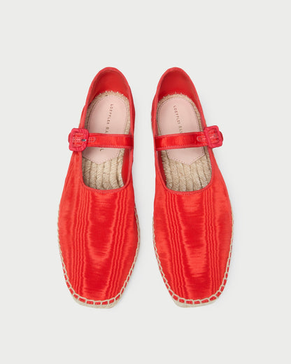 Loeffler Randall Top Pick | Clover Red Moiré Espadrille