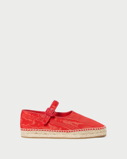 Loeffler Randall Top Pick | Clover Red Moiré Espadrille
