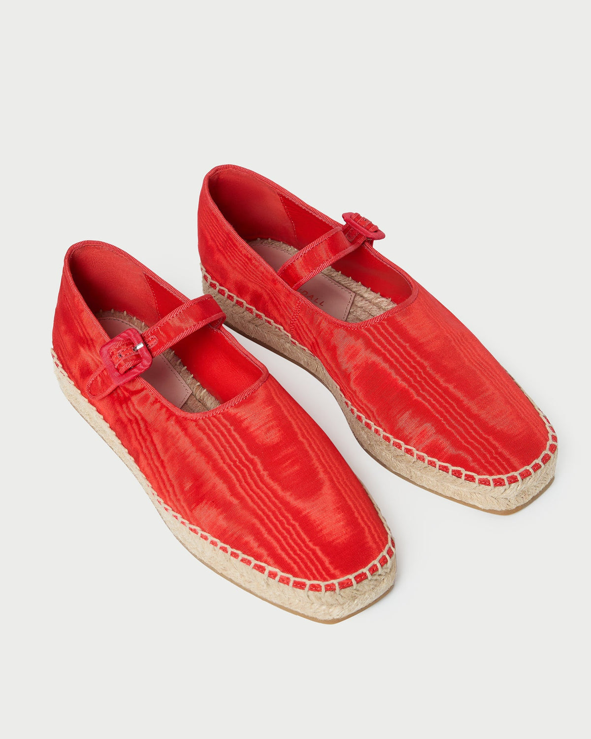 Loeffler Randall Top Pick | Clover Red Moiré Espadrille