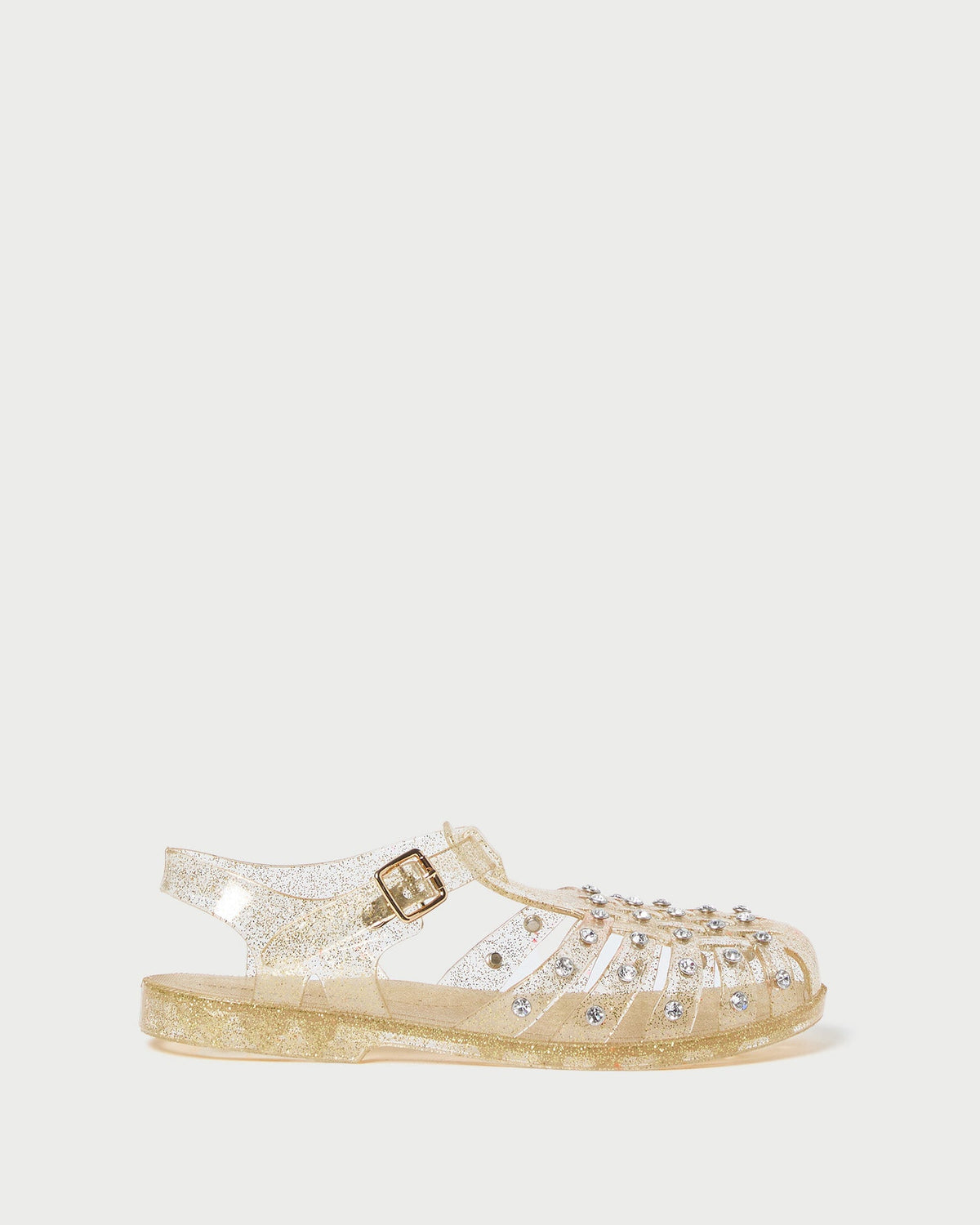 Loeffler Randall Signature | Rhys Champagne Glitter Jelly Sandal