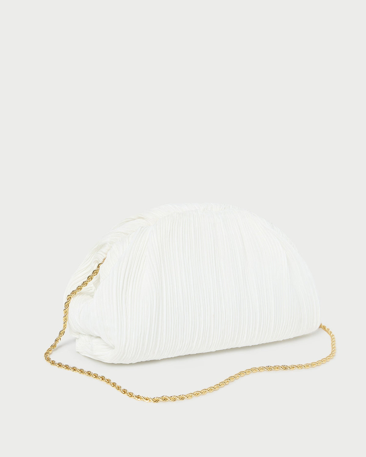 Loeffler Randall Classic | Bailey White Pleated Dome Clutch