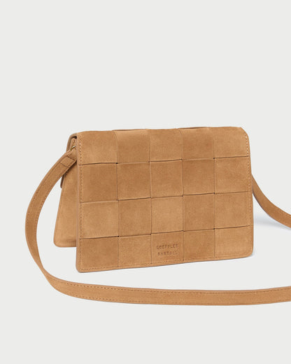 Loeffler Randall Classic | Delphine Toffee Suede Shoulder Bag
