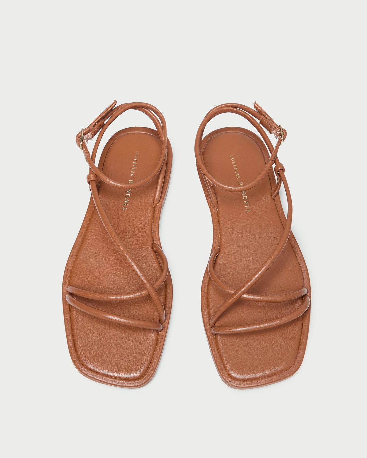 Loeffler Randall Discount | Noor Timber Leather Flat Sandal