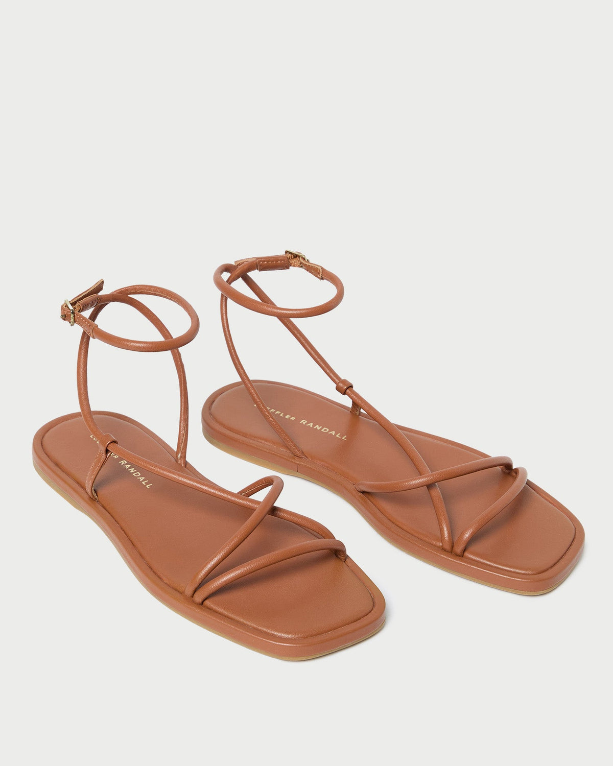 Loeffler Randall Discount | Noor Timber Leather Flat Sandal