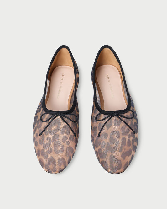 Loeffler Randall Hot Sale | Landon Leopard Mesh Ballet Flat