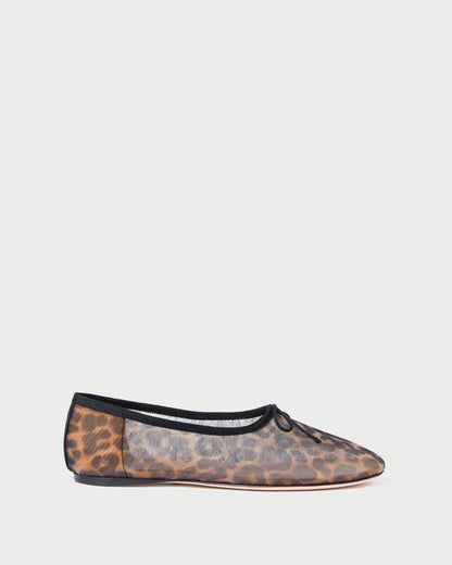 Loeffler Randall Hot Sale | Landon Leopard Mesh Ballet Flat