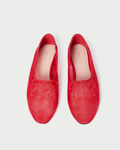 Loeffler Randall Recommended | Landon Red Mesh Ballet Flat