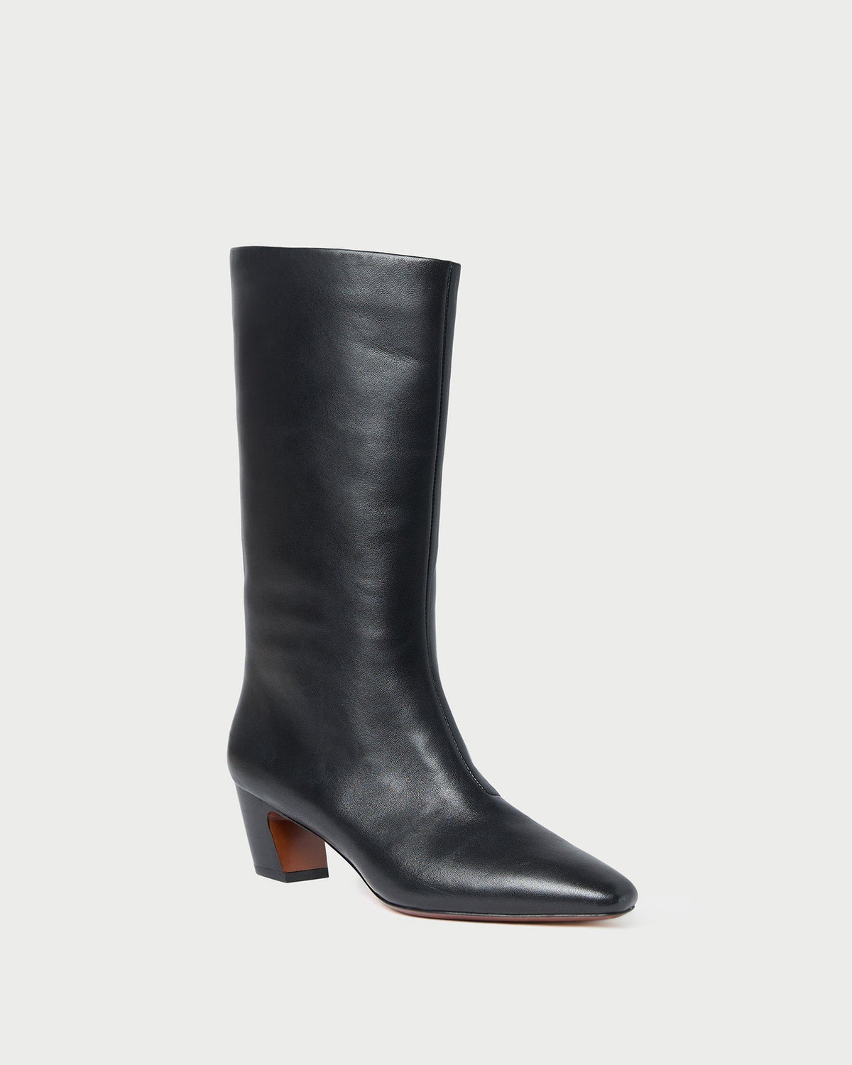 Loeffler Randall Exclusive | Cleo Black Leather Mid-Calf Boot