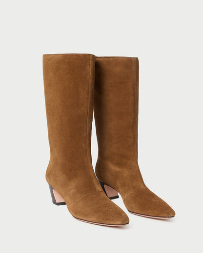 Loeffler Randall New | Cleo Cacao Suede Mid-Calf Boot