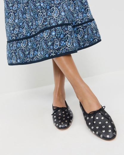 Loeffler Randall Smart Buy | Landon Black/Silver Ballet Flat