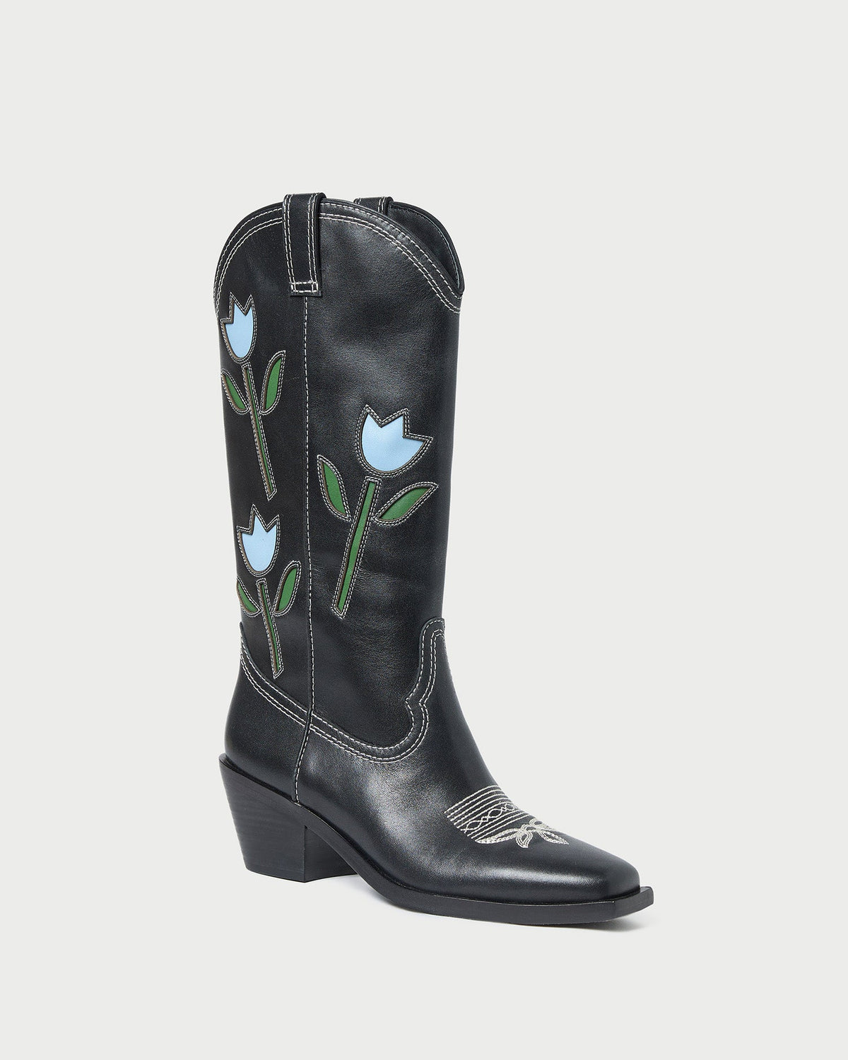 Loeffler Randall Quality | Wilder Black Tulip Leather Boot