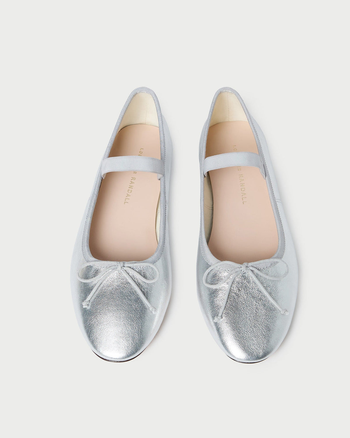 Loeffler Randall Featured | Leonie Silver Leather Ballet Flat