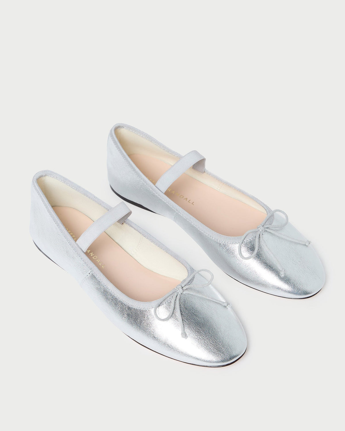 Loeffler Randall Featured | Leonie Silver Leather Ballet Flat