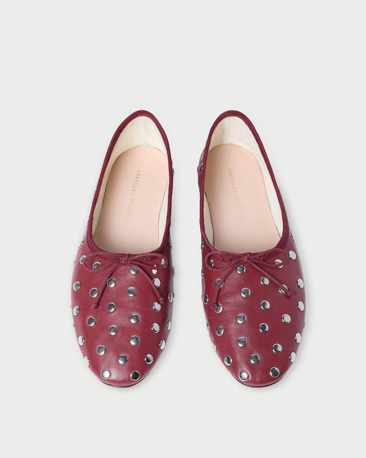 Loeffler Randall Quality | Landon Wine/Silver Ballet Flat