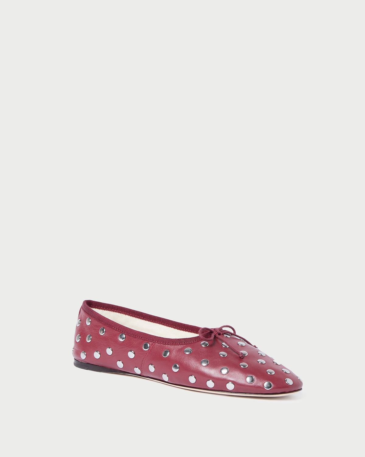 Loeffler Randall Quality | Landon Wine/Silver Ballet Flat