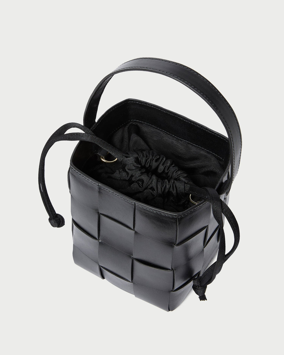 Loeffler Randall Discount | Laith Black Leather Bucket Bag